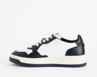 AUTRY Medalist Low Bicolor AULW WB01 sneakers pelle bianco nero