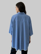 Camicia a righe Vicolo TAB2320 Royal/Bianco