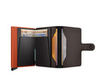 Portafoglio Secrid MM-Truffle&Orange colore Truffle/Orange – miniwallet in pelle con protezione RFID
