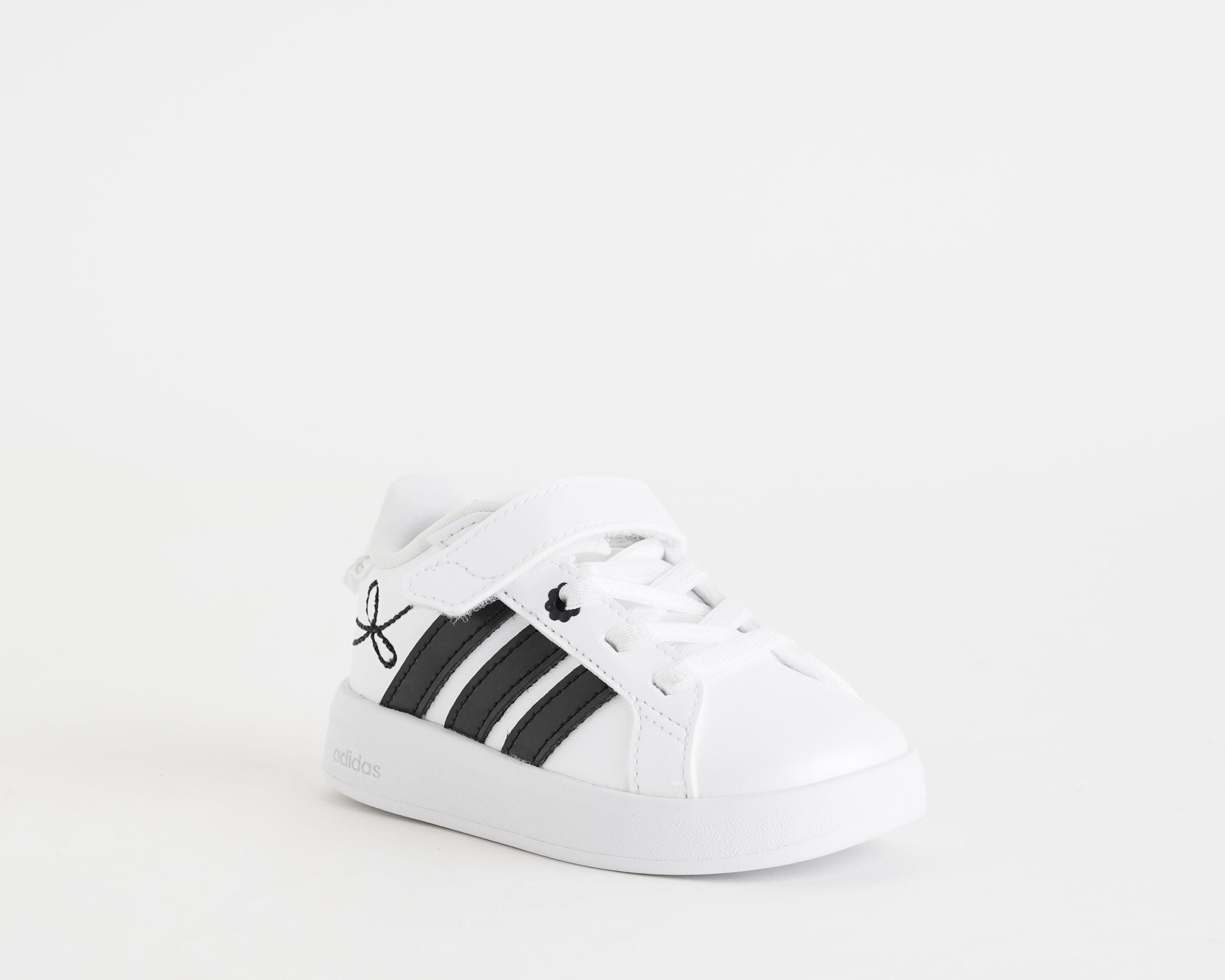Sneakers Adidas Grand Court 3.0 Girls Infant Cloud White/Core Black/Hi-Res Yellow 
