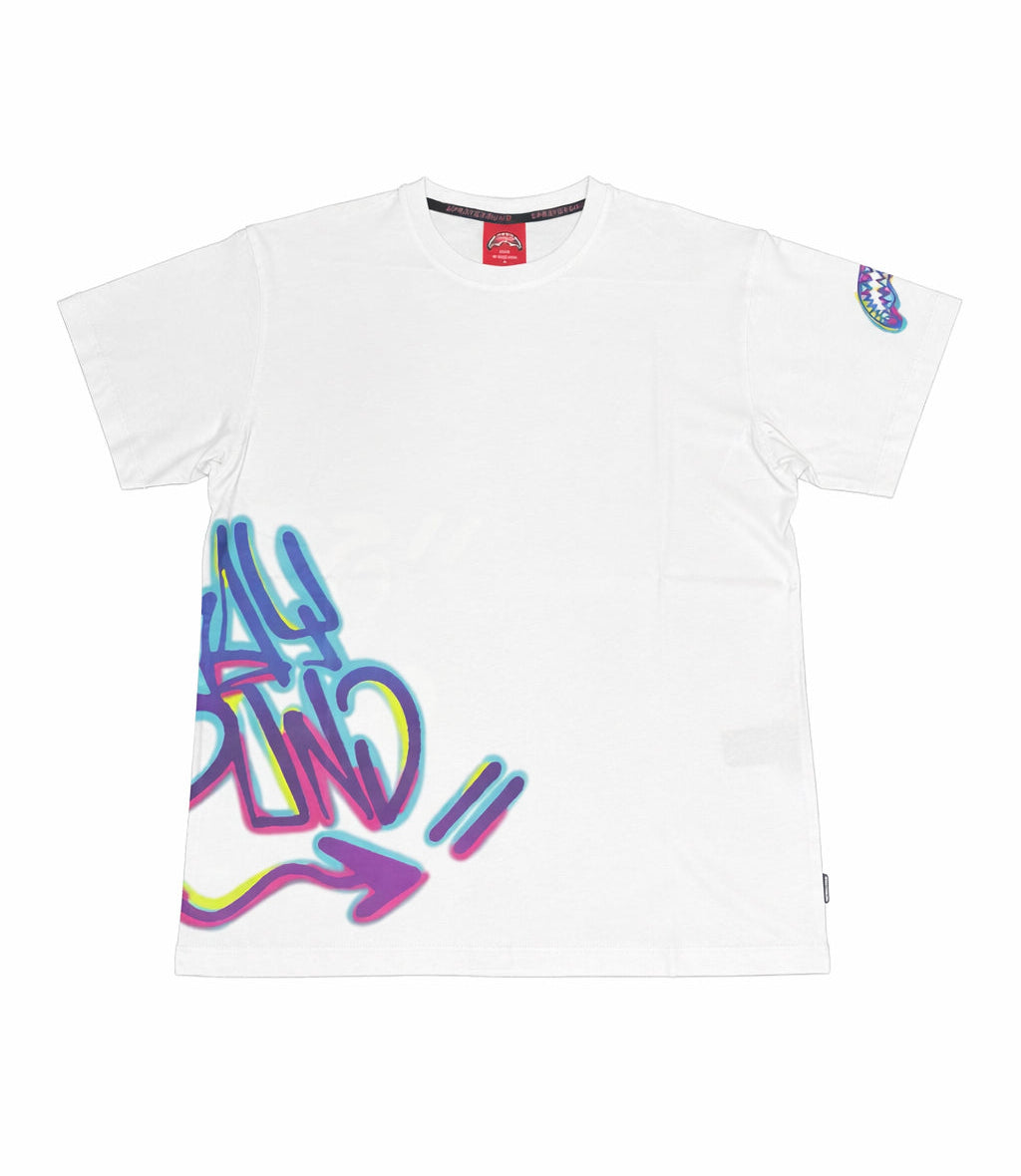 T-shirt Sprayground Color Tag SP864WHT Unisex Uomo Donna
