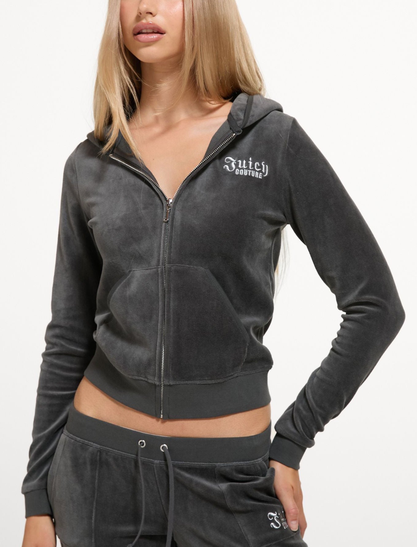 Felpa con cappuccio Juicy Couture Regal Rebelle Robyn VEJHJ0998WJZJ34 Raven Donna