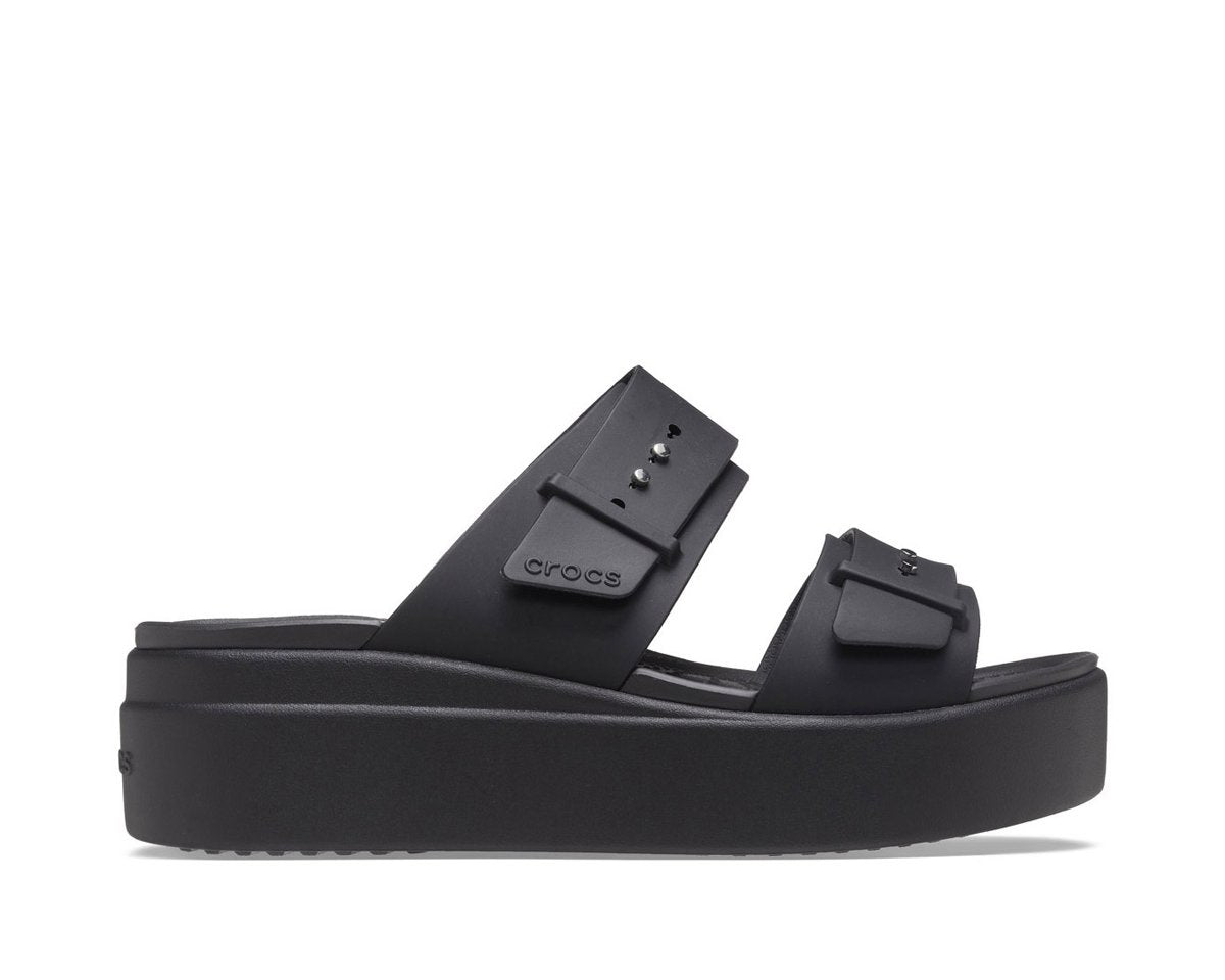 Sandalo Crocs Brooklyn Sandal Low Wedge W CR.207431 colore Nero — CROCS
