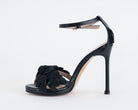 Sandalo alto ALBANO 5611 Nero donna – similpelle pitonata con strass