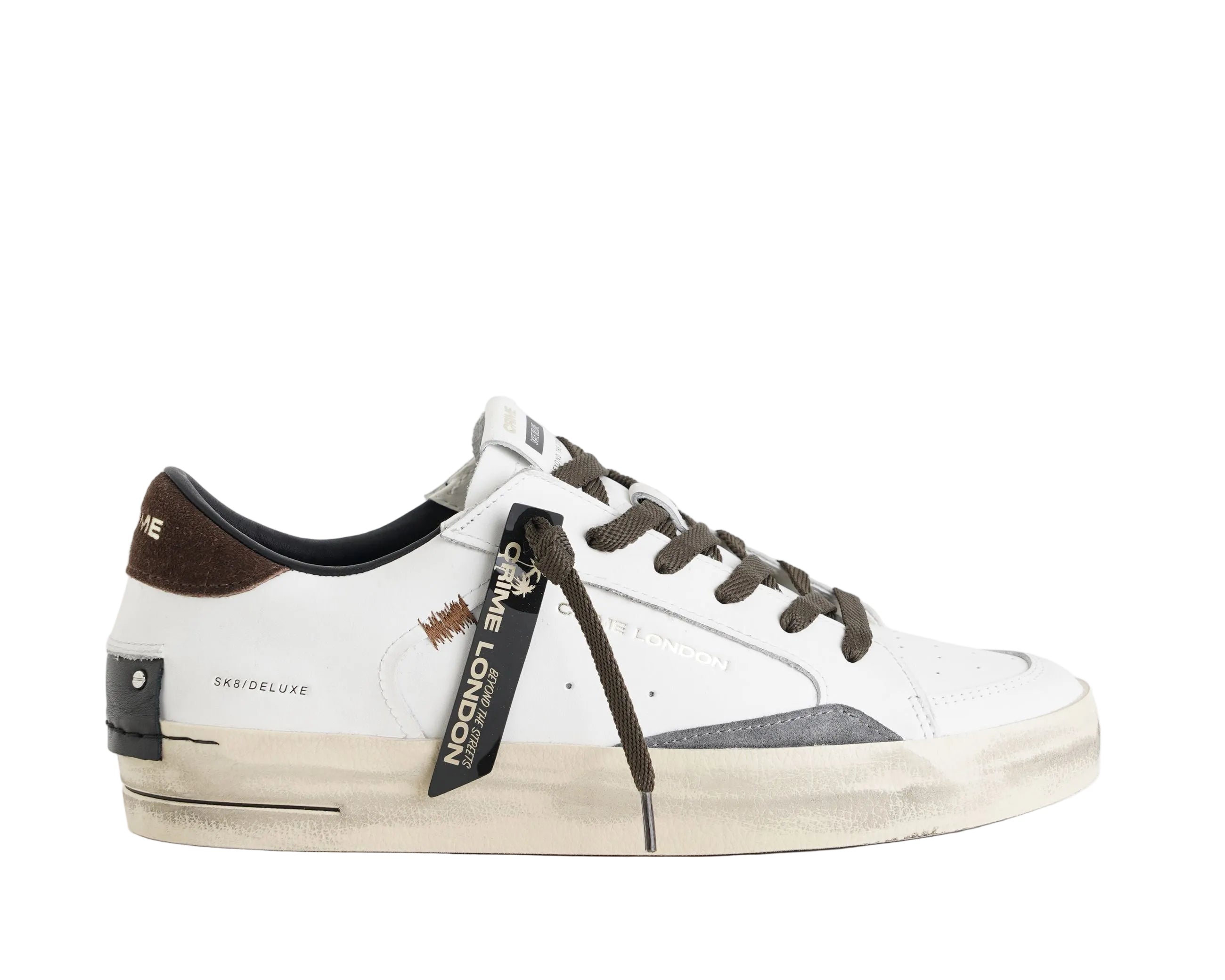 Sneakers Crime London Oak Smoke 10109AA9 White Uomo