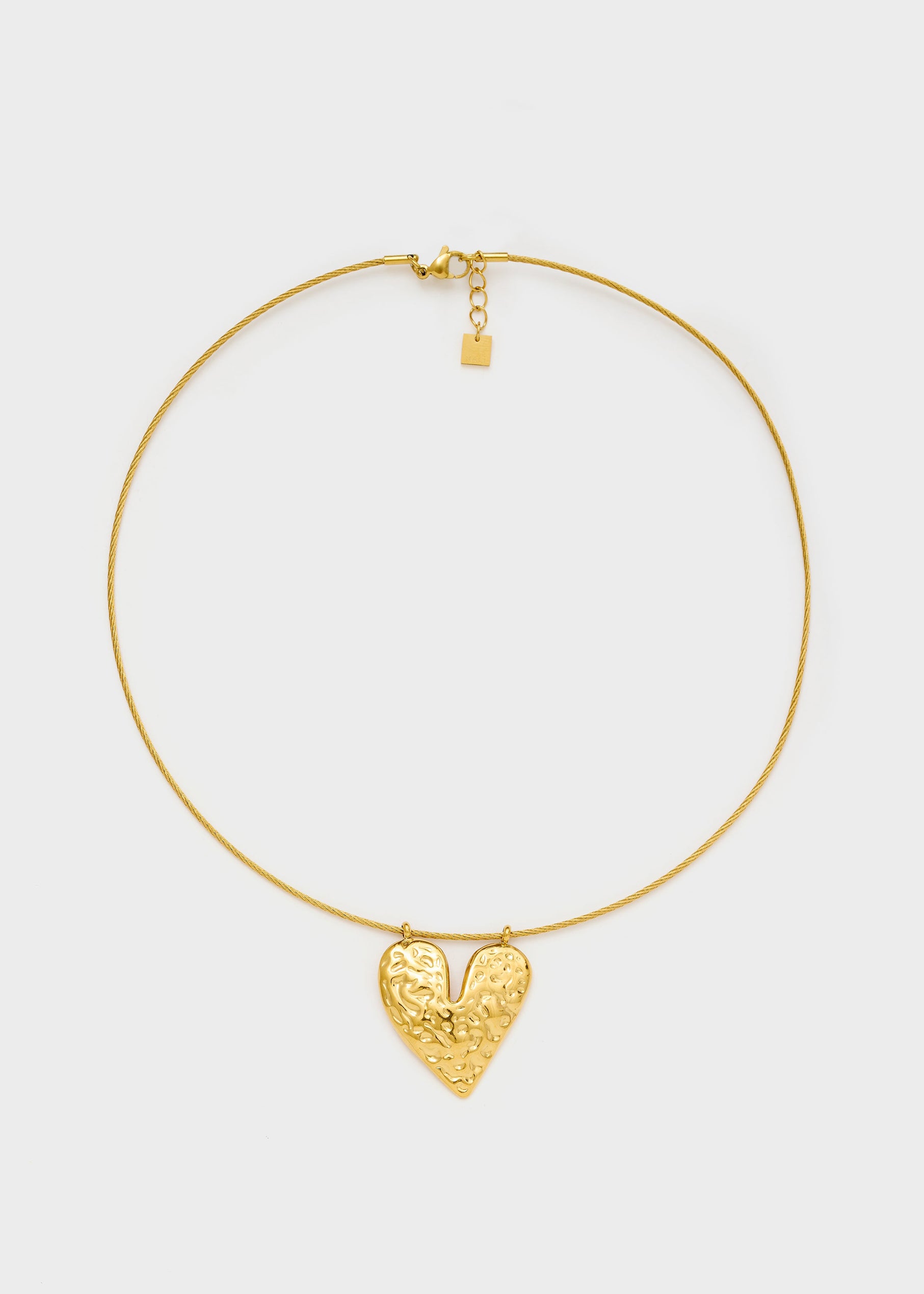 Collana Con Pendente Cuore Big Lavorato Nali' YACL0017 Oro Donna