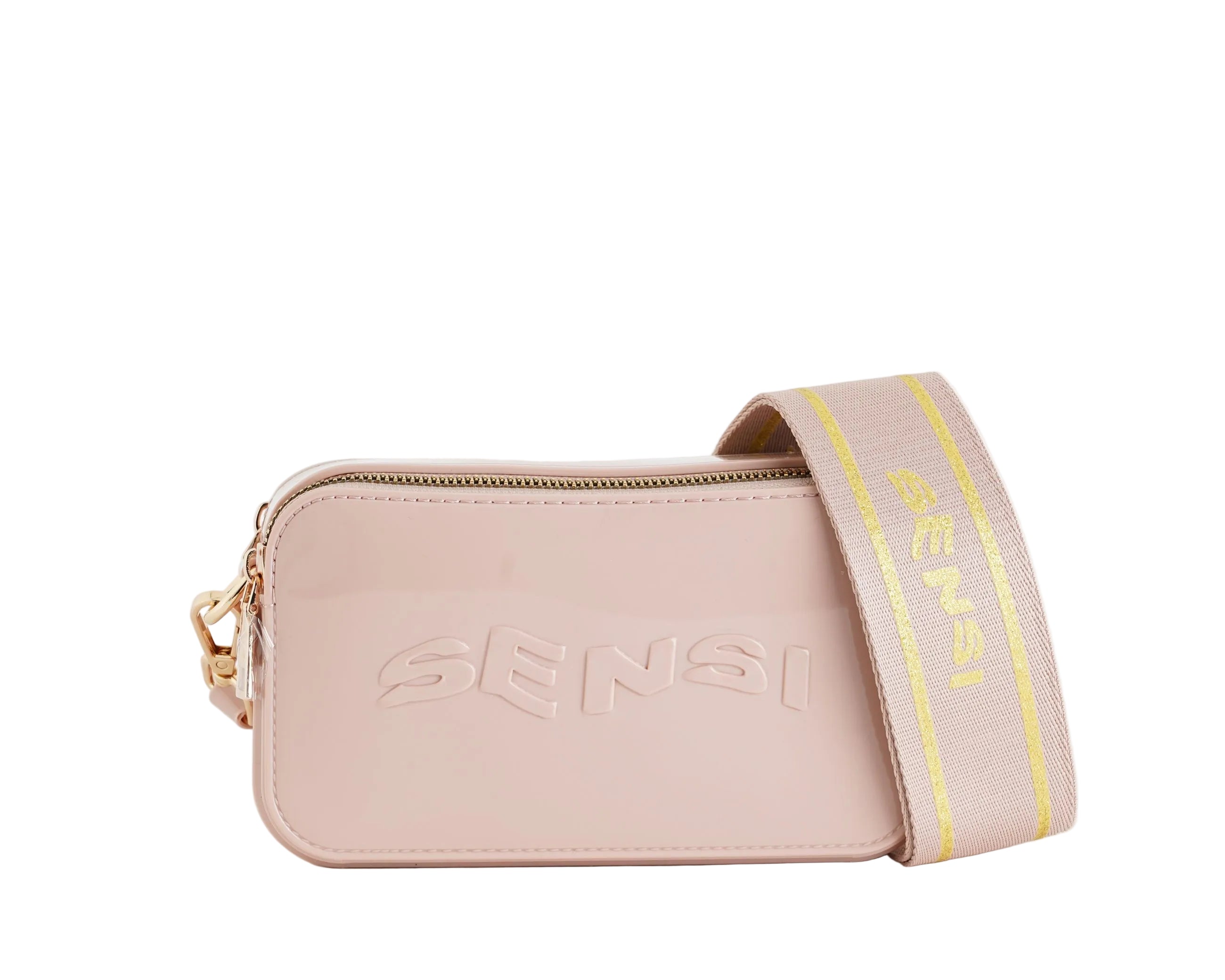 Borsa a tracolla in vernice Sensi 023/B Cipria