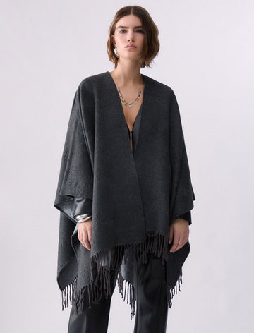 Poncho Liu Jo con logo 2F6042 T2751 Donna