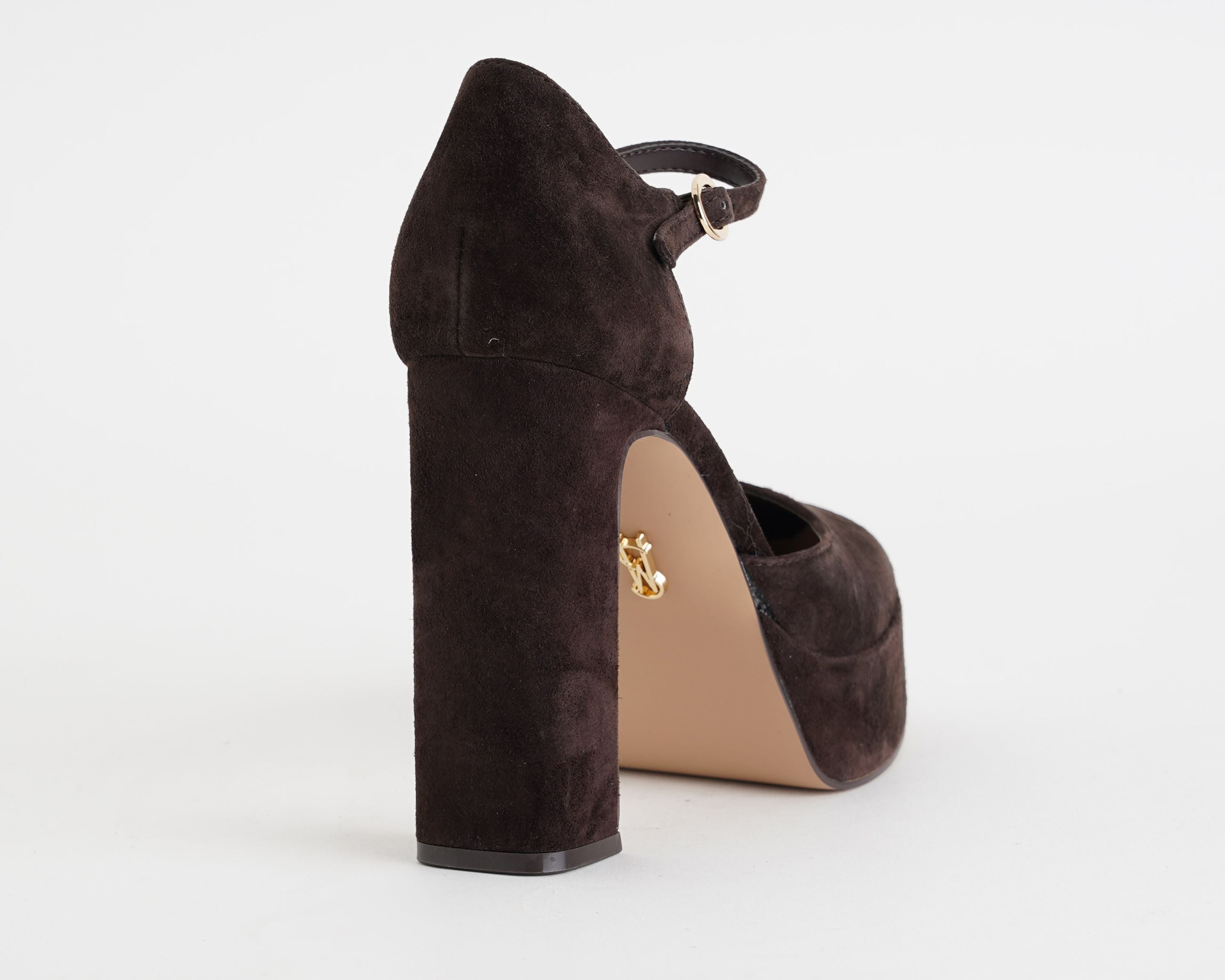 Sandalo alto Steve Madden SMSLEXIE-880 Suede Marrone Cioccolato