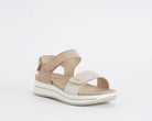 Sandalo con zeppa donna IGI&CO 1174833 colore Platino/Beige – IGI&CO