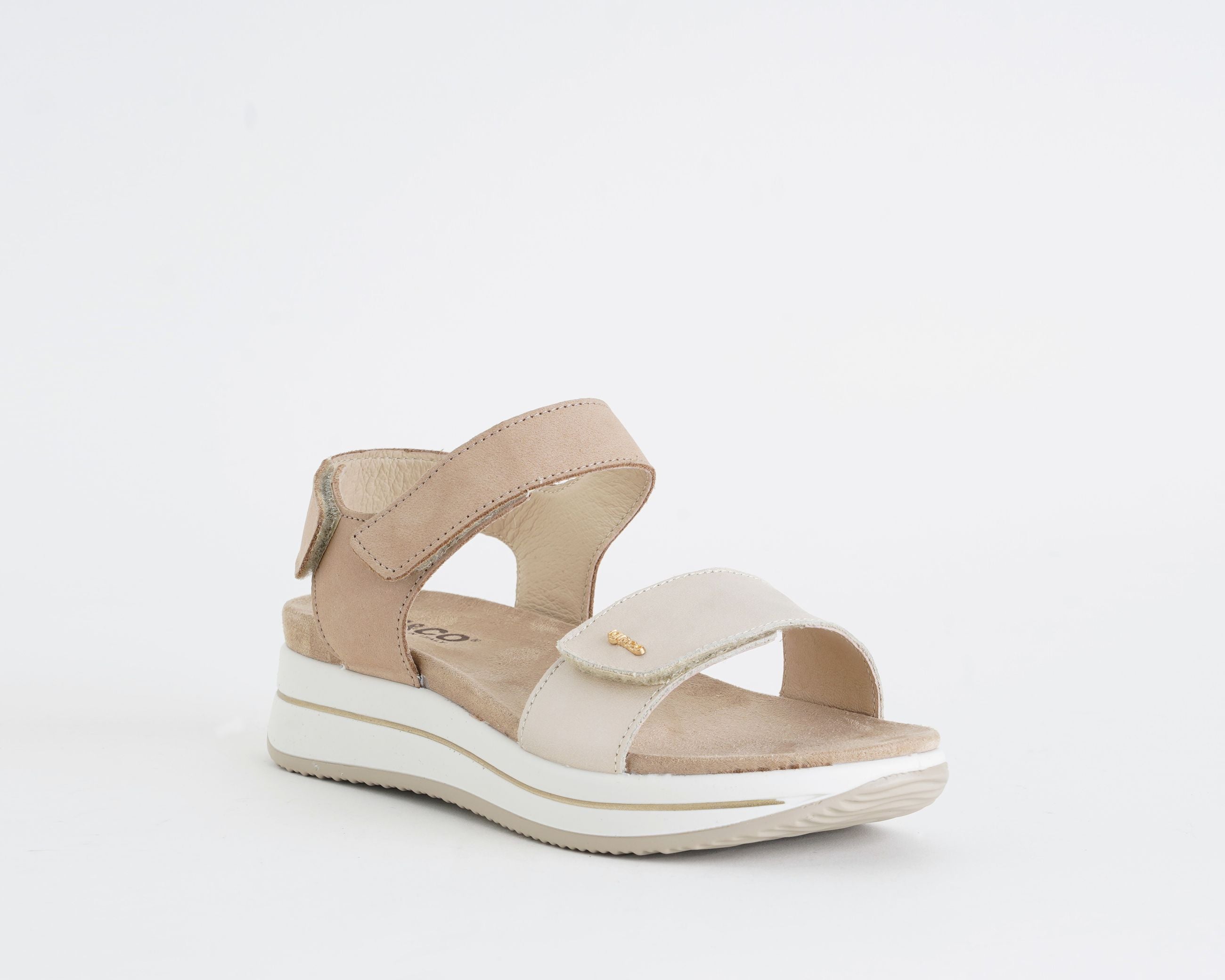 Sandalo con zeppa donna IGI&CO 1174833 colore Platino/Beige – IGI&CO