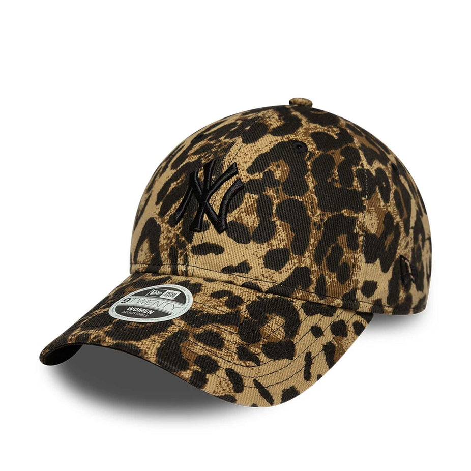 Cappello New Era 9TWENTY New York Yankees MLB Leopard 60856260 donna colore marrone scuro Dark Brown (201)