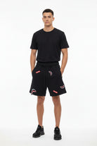 SPRAYGROUND SP847EBLK Shorts Sharkpatches Uomo Nero
