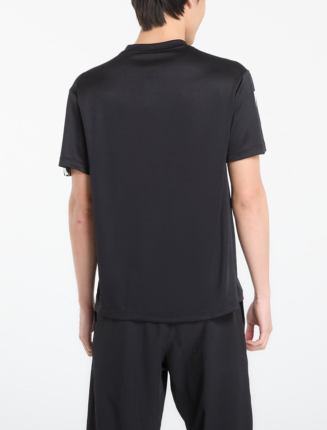 Vista posteriore t-shirt Adidas House Of Tiro KB1597 nera uomo