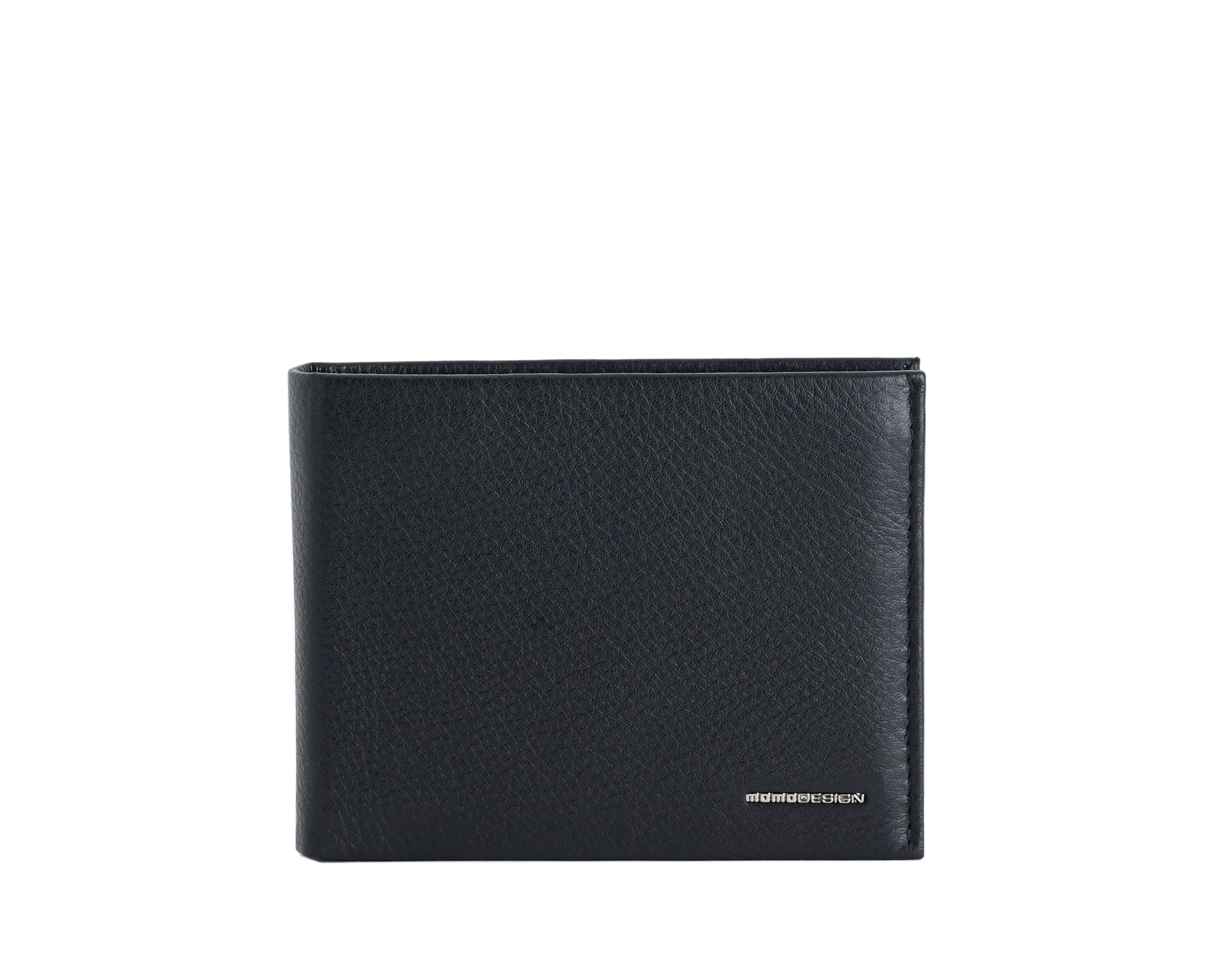Portafoglio in pelle Momodesign MO-15DM Nero Uomo