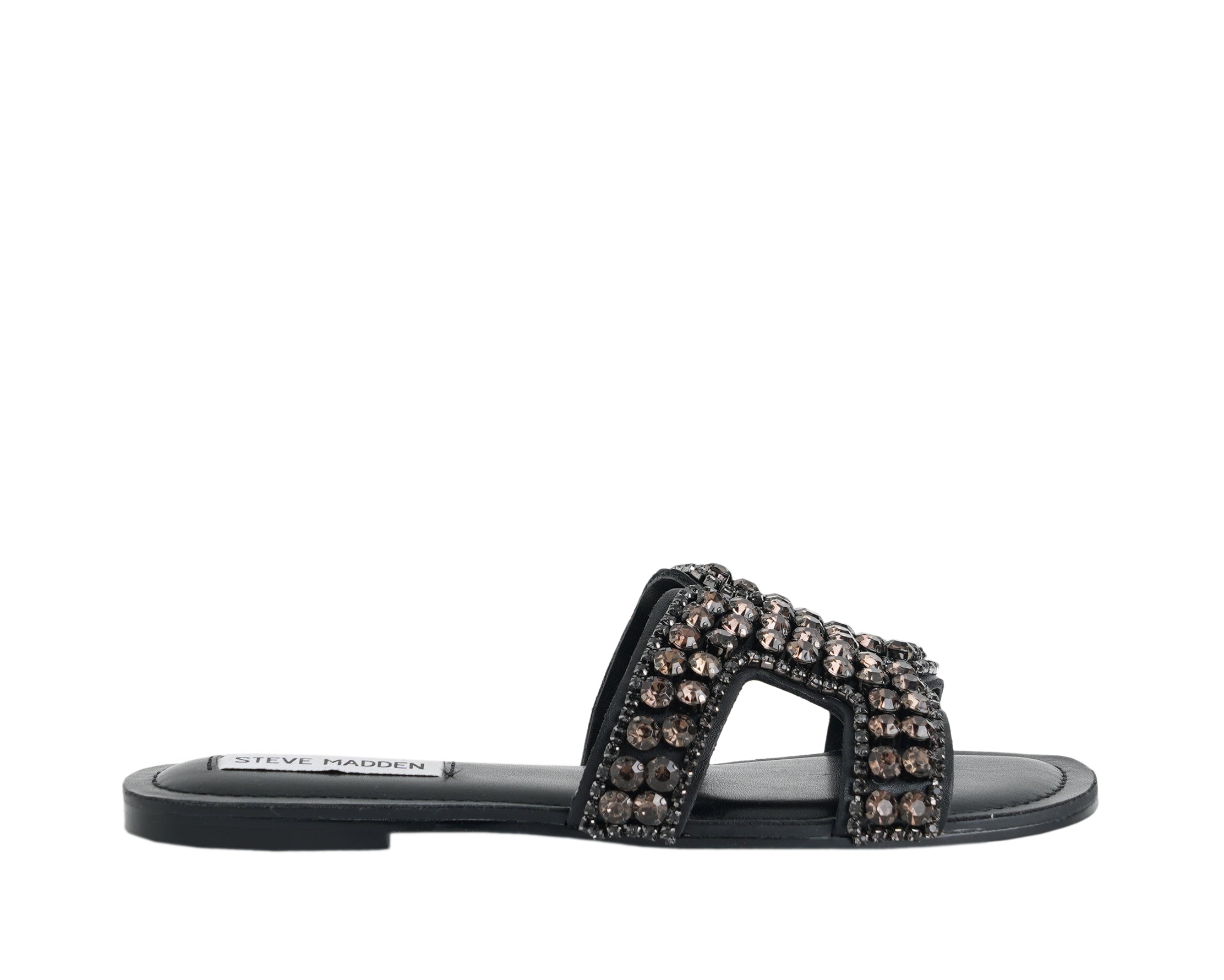 Steve Madden Zaira SMSZAIRA-05O – Sandalo basso donna Nero con strass