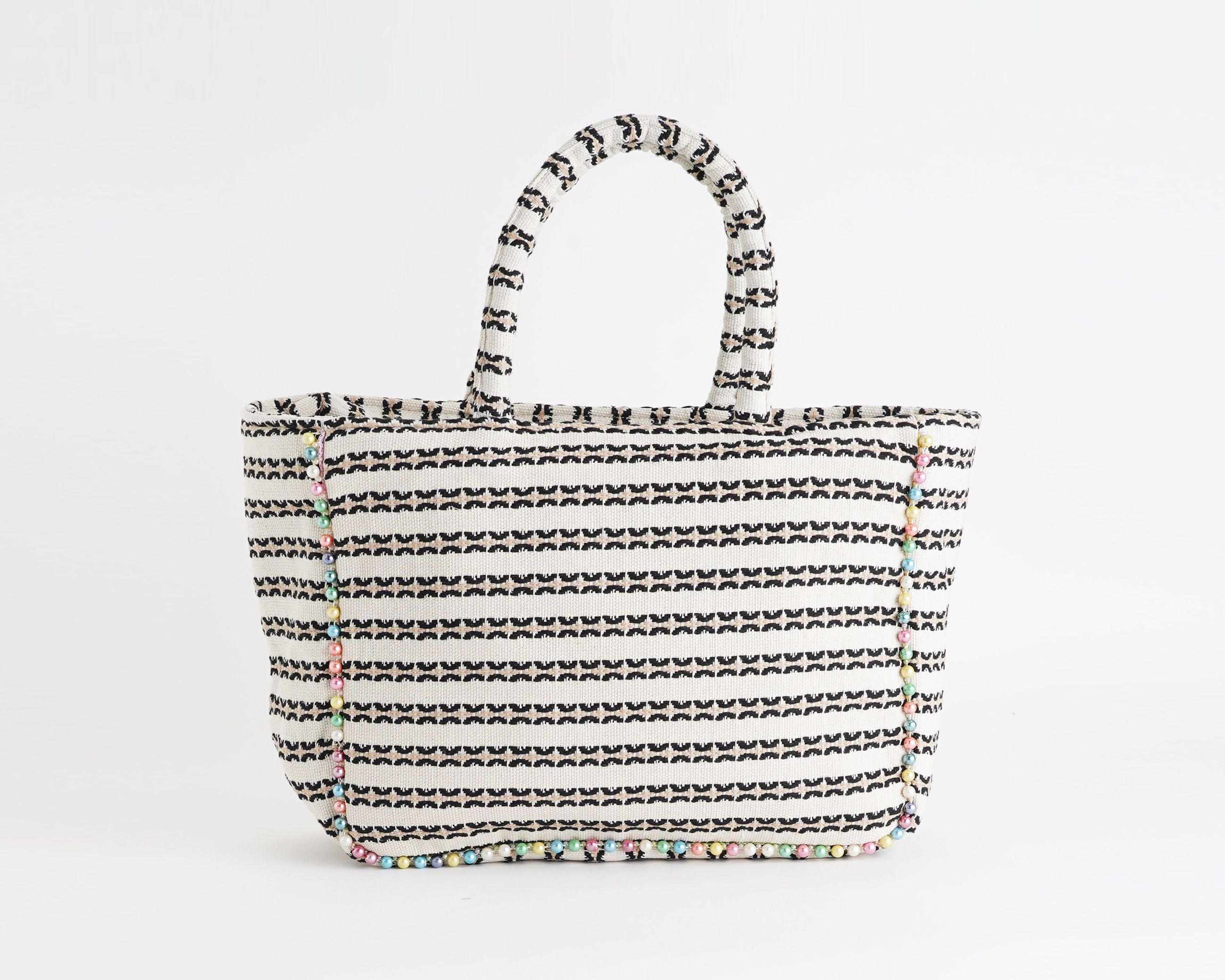 Borsa a mano Marc Ellis Buby S Indy 26 Donna Variant 01 – vista posteriore, retro in cotone intrecciato con patch logata

