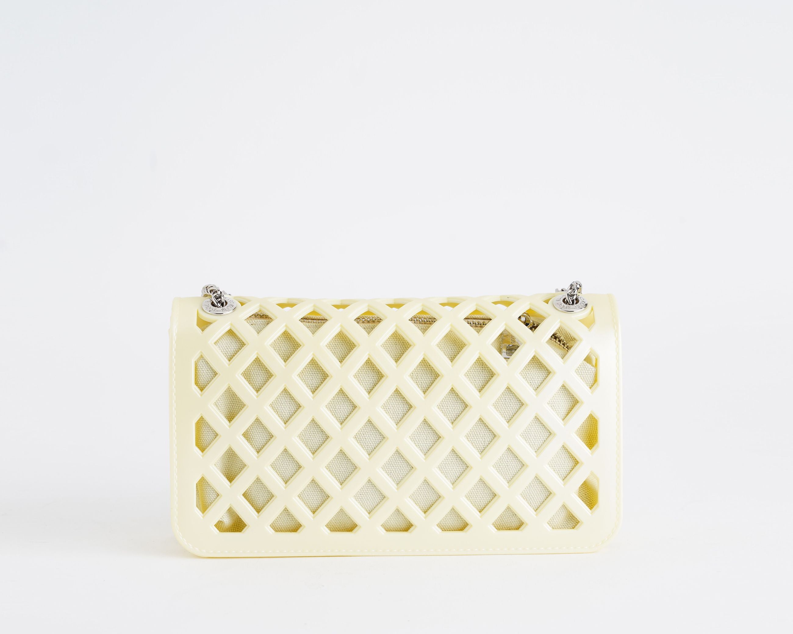 Borsa a spalla Marc Ellis Flat Basket Donna Wax Yellow Silver – Vista posteriore