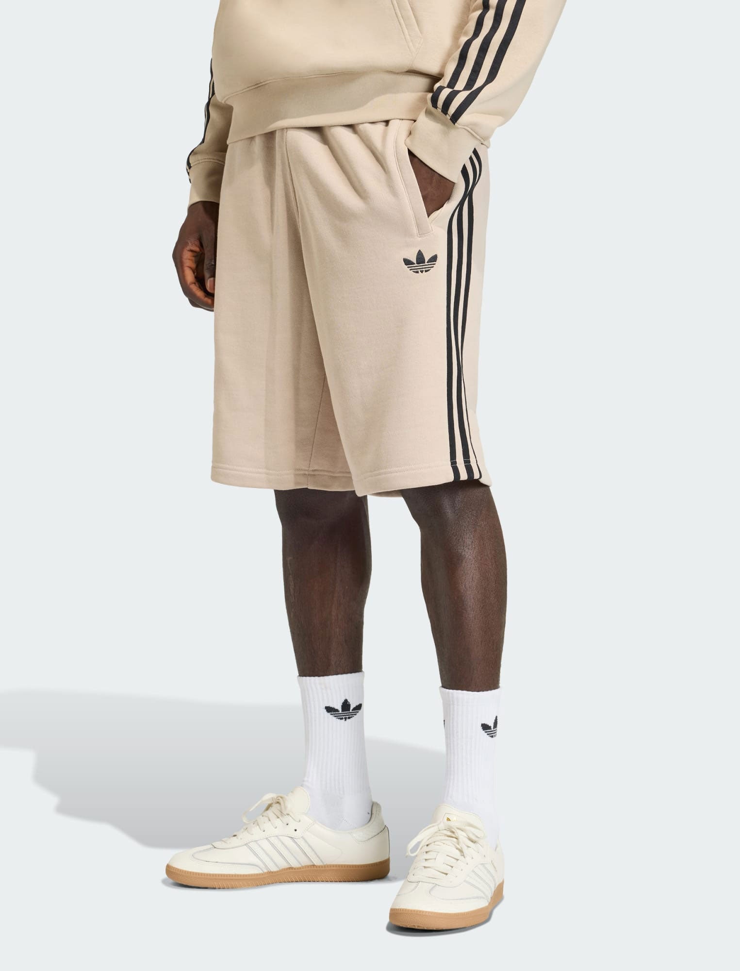 Shorts Adidas 3-Stripes KE6681 Stone/Khaki Uomo