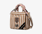Borsa a spalla Sécret Pon-Pon Saint Tropez Bag S Beige/Cuoio Donna – tracolla regolabile, chiusura zip, H.22xL.25xP.12 cm

