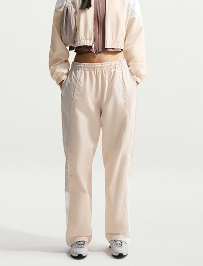 Pantaloni da tuta oversize a vita media Nike IF0218-103 Chalk/Light Bone/White/(Sail) Donna