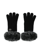Guanti con Fakefur 2F6055 MAA06 Nero