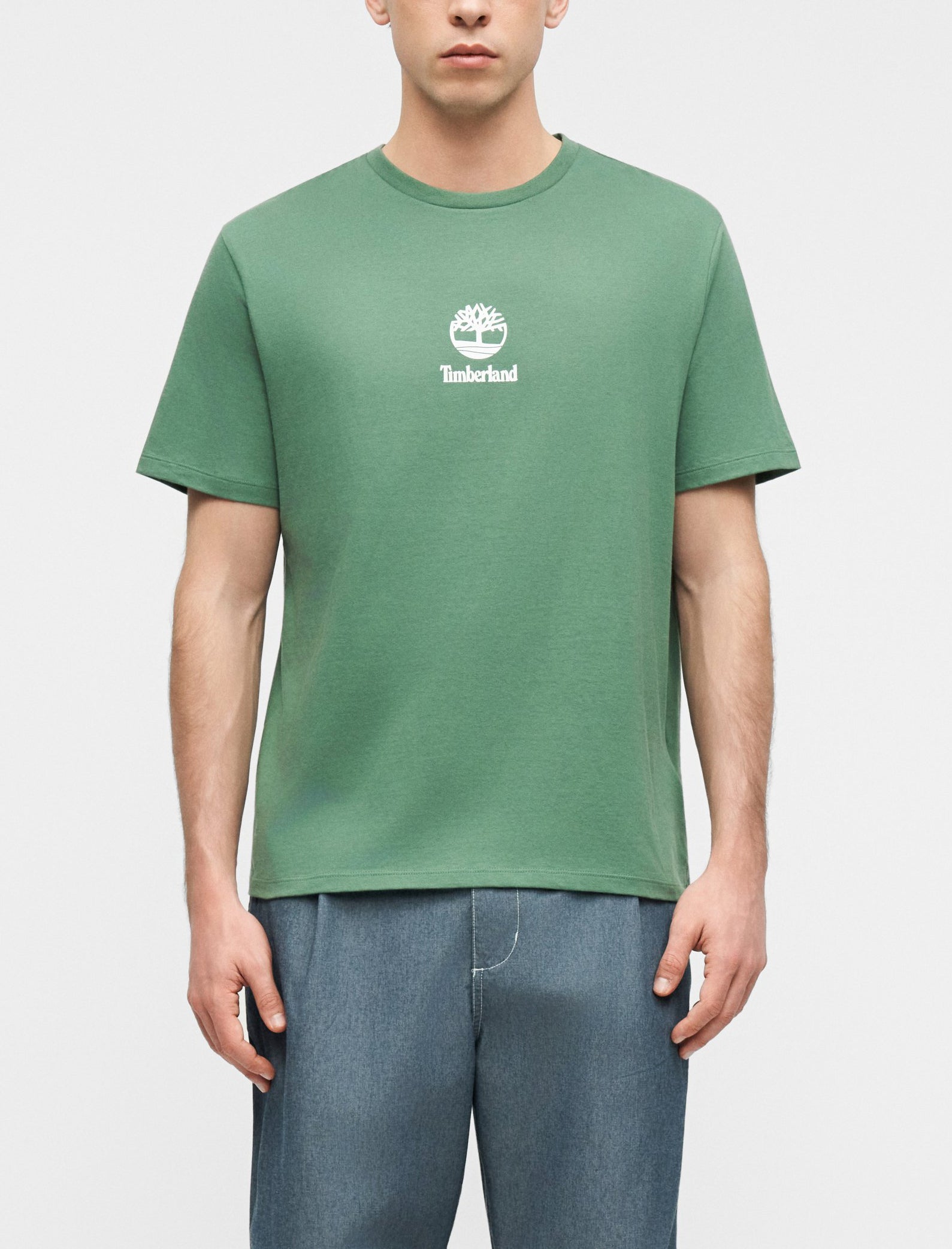 T-Shirt Timberland Stack Logo TB0A6WWTA6Z1 Myrtle Uomo