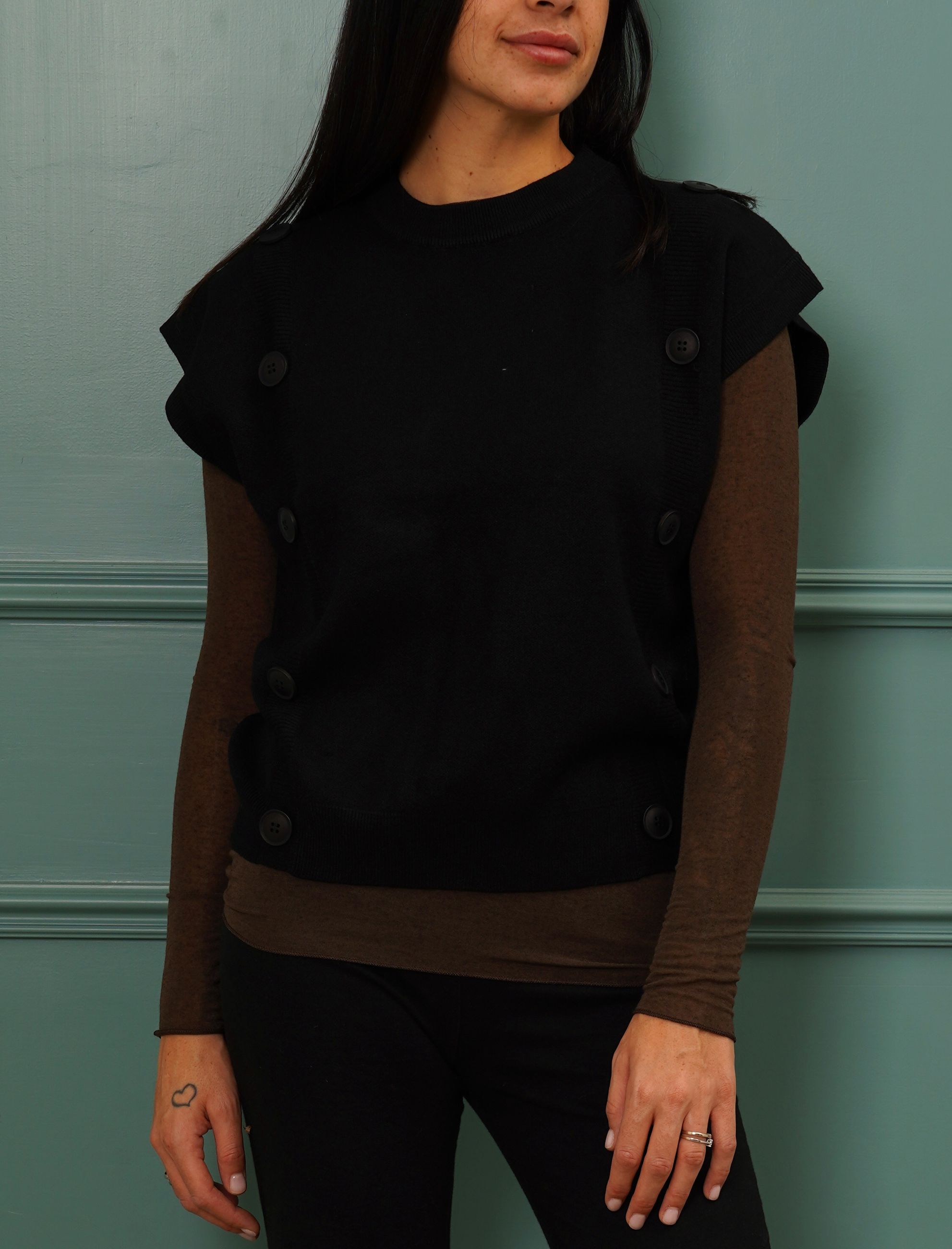 Gilet in maglia BB GLAMOUR JN1063 Donna
