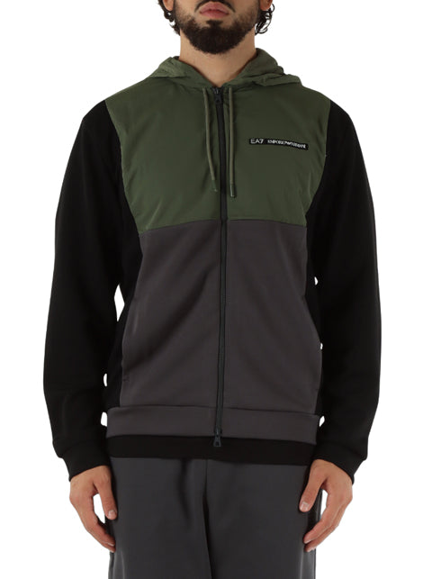 Felpa con zip EA7 7M000938AF17003 Multicolore Uomo