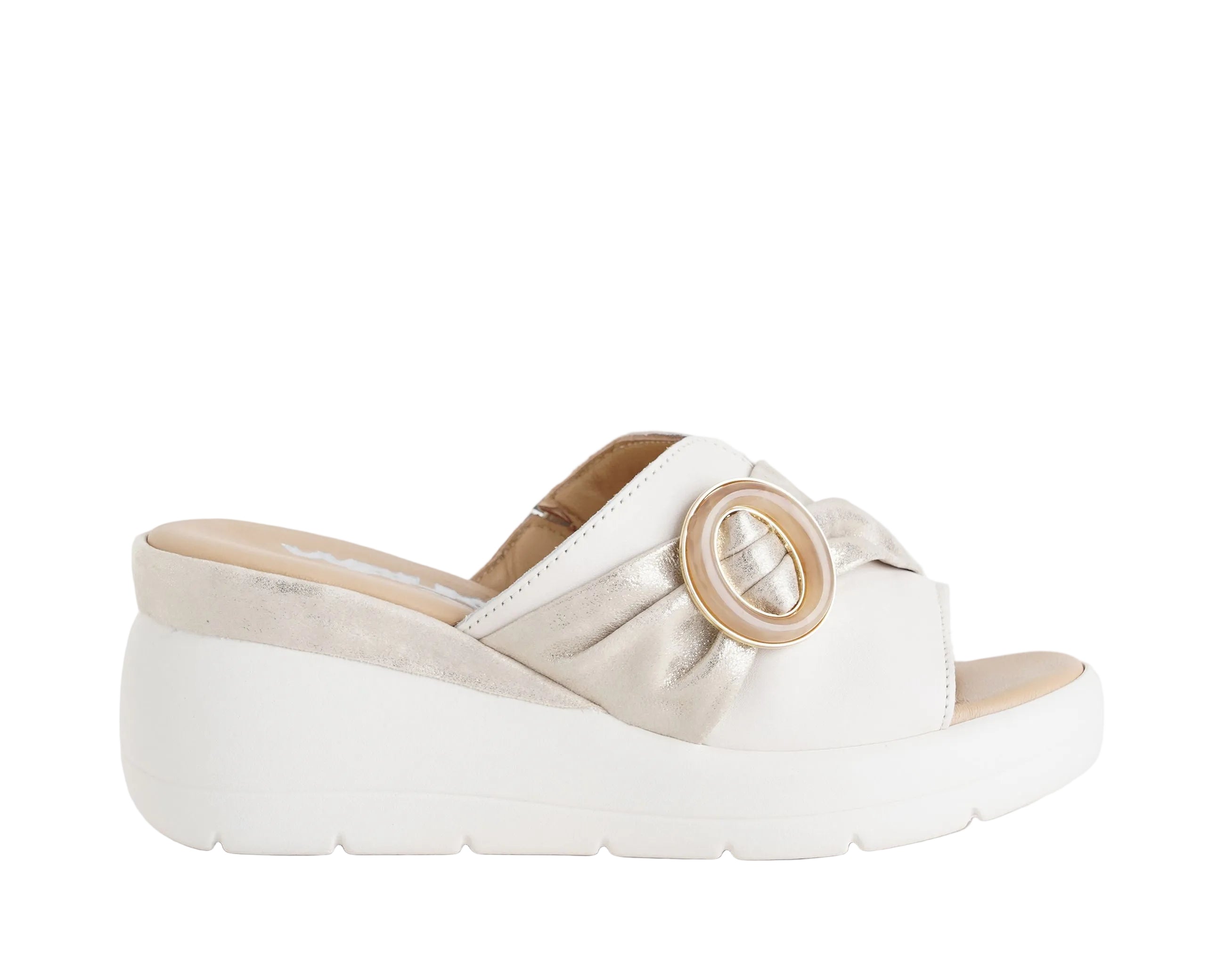 Sandalo con zeppa MELLUSO 019275 Bianco