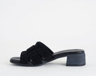 Sandali donna MELLUSO K56075Q Nero in suede con strass 