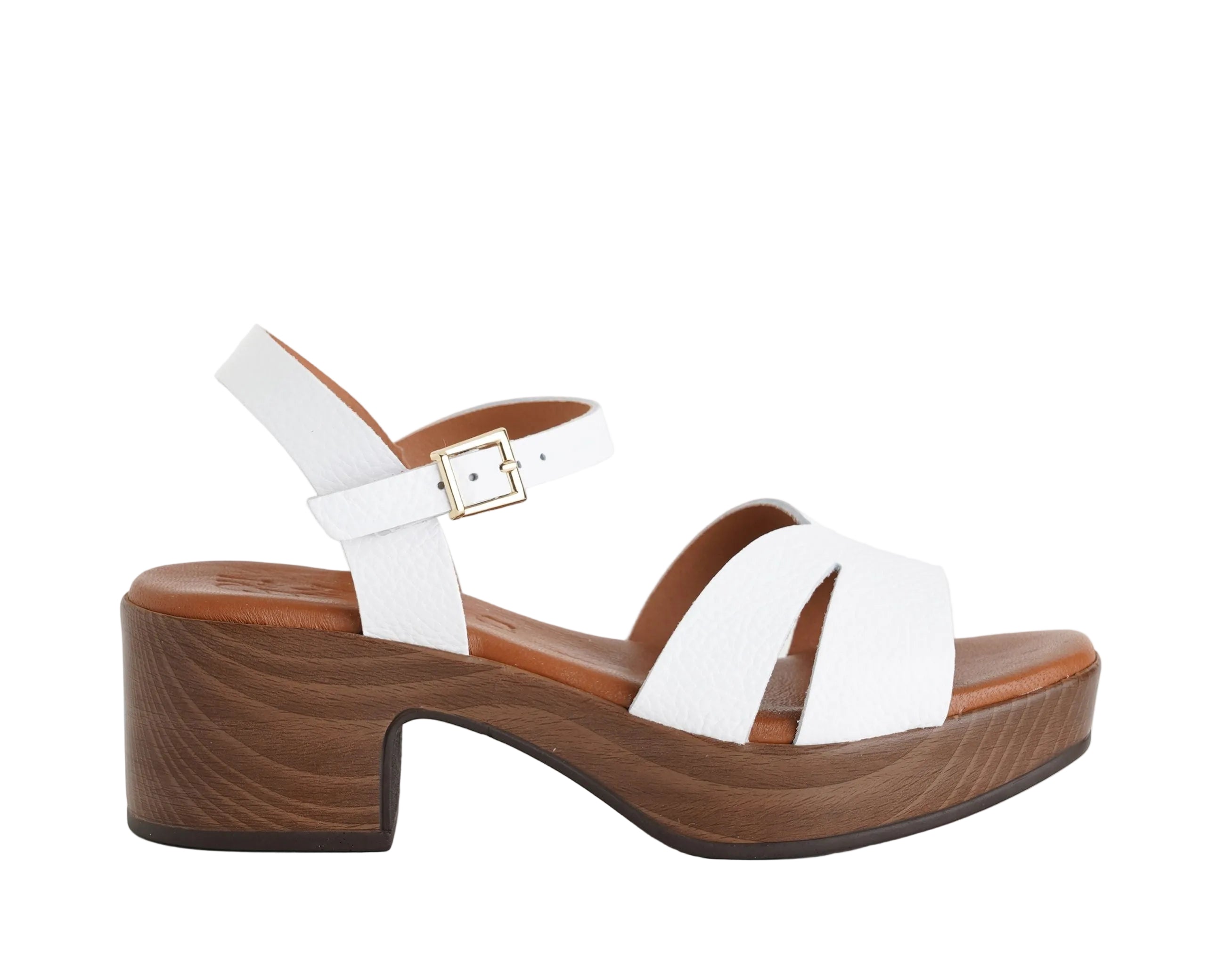 Sandalo con tacco Oh My Sandals 5921 Blanco Donna`