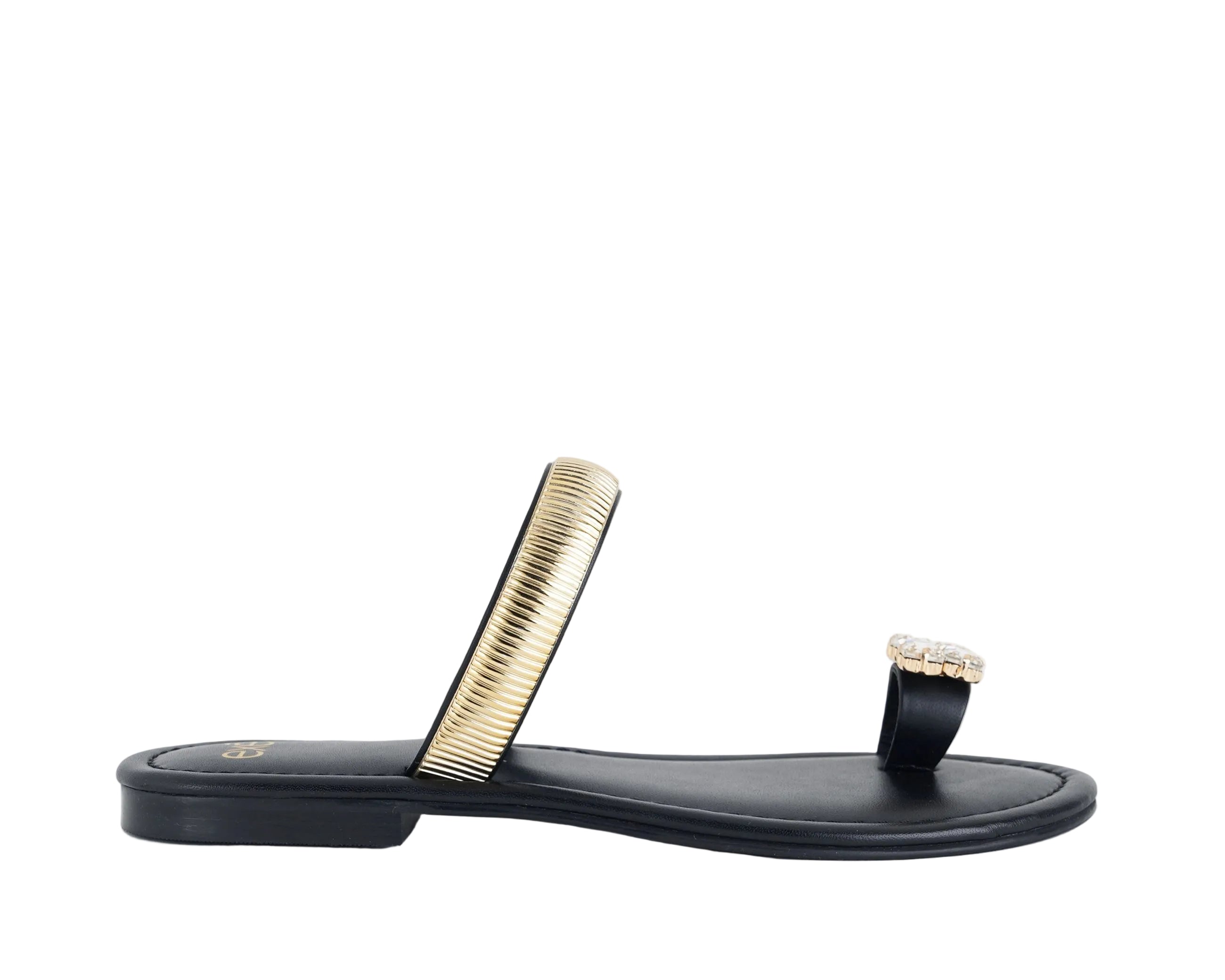 Sandalo basso donna EXE Margot KS.26.152 nero, sottopiede in pelle e suola in gomma