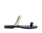 Sandalo basso donna EXE Margot KS.26.152 nero, sottopiede in pelle e suola in gomma