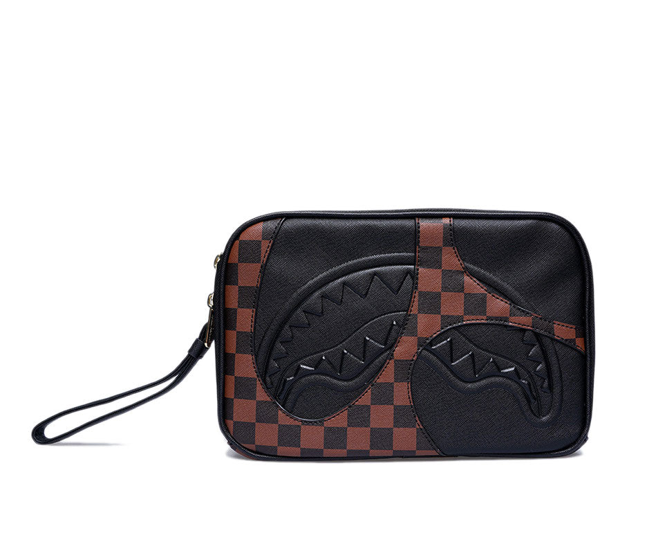 Pochette SPRAYGROUND JETSTREAM BROWN TOILETRY BAG 910B8282NSZ Unisex Uomo Donna