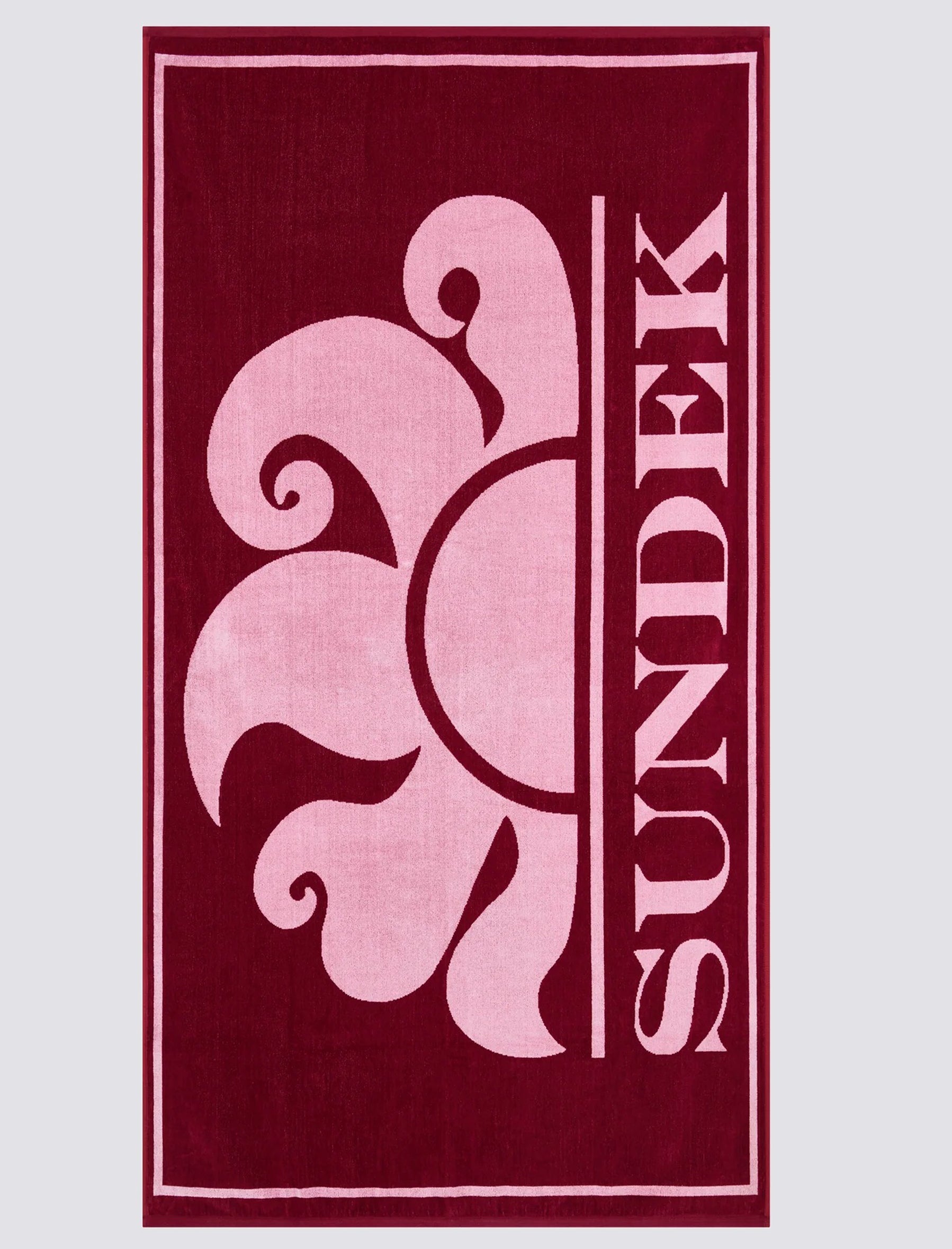 Telo Jacquard Sundek AM371ATC1000 Deep Scarlet