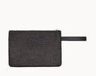 4GIVENESS Pochette 126WACPO5959 Nero  in rafia animalier con manico in pelle