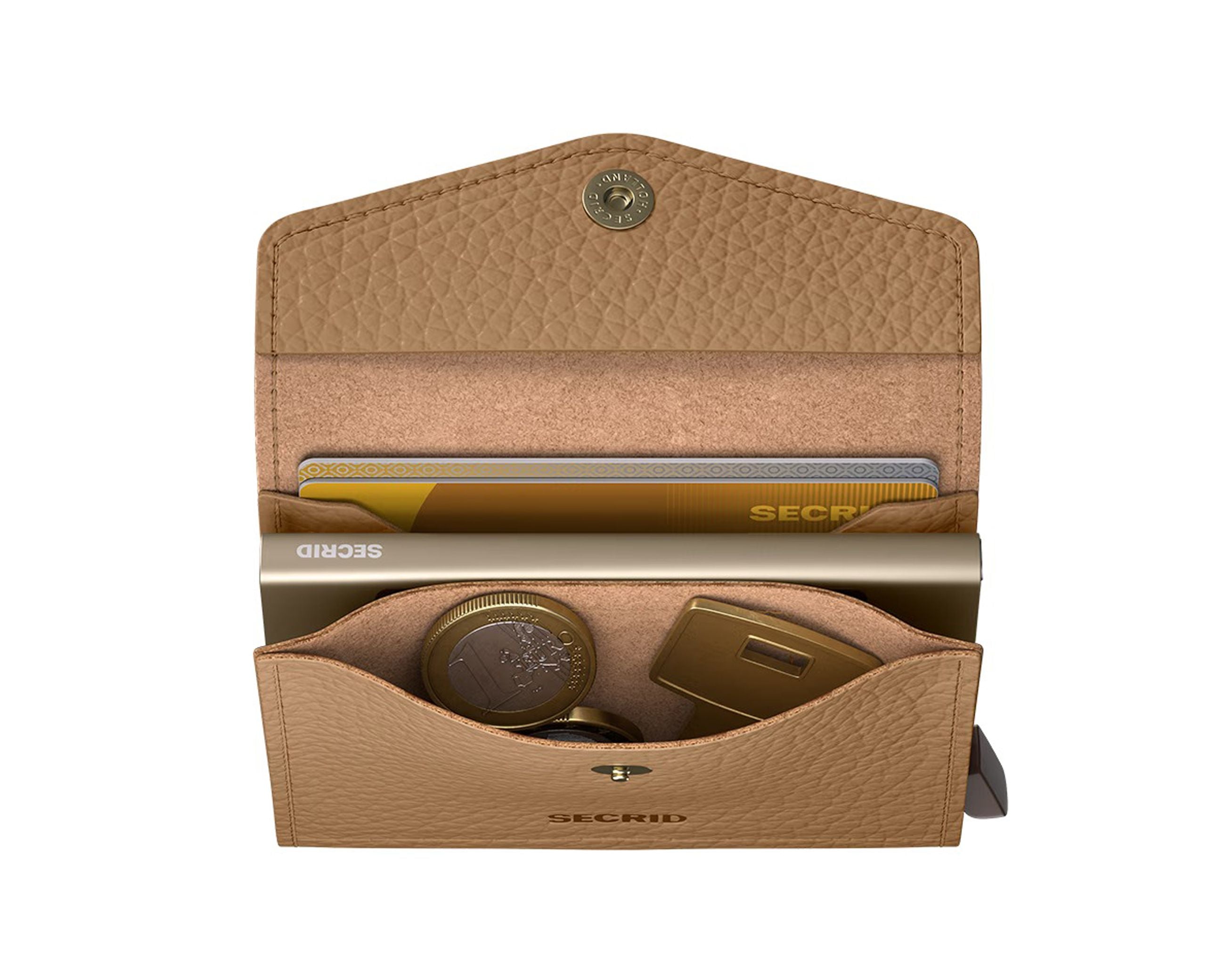 Portafoglio Secrid CFM-Sand colore Sand – porta carte sottile con MagSafe