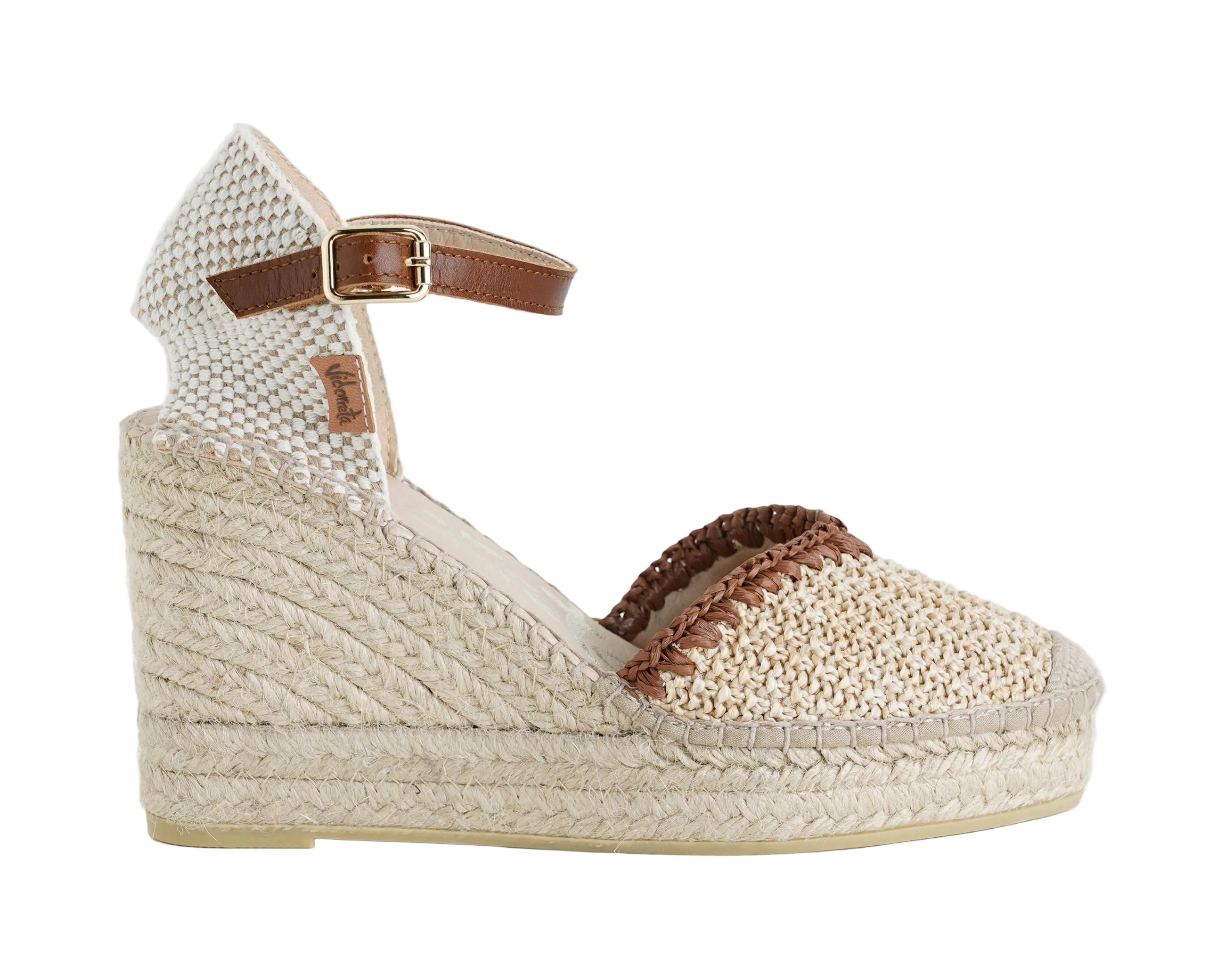 Espadrillas con zeppa Vidorreta 0248 Moka