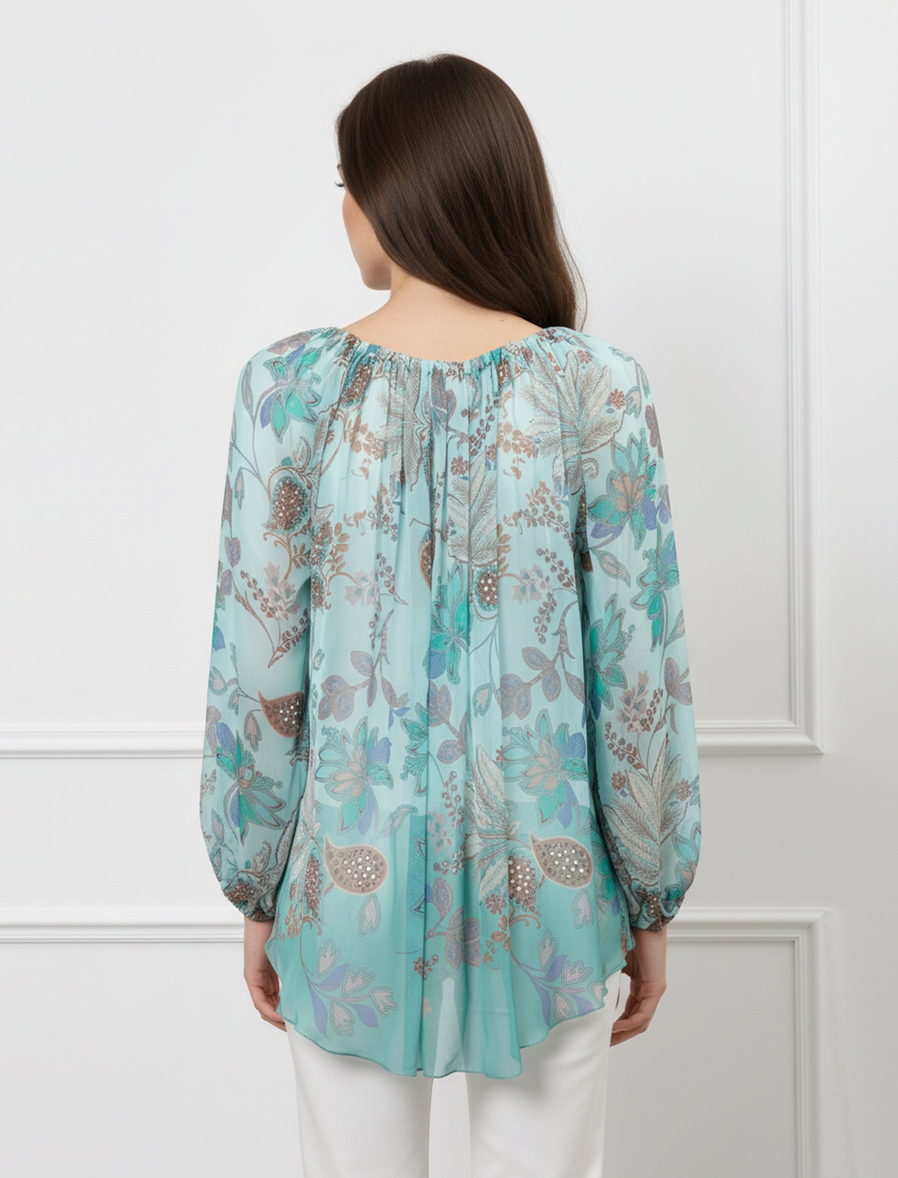 Blusa stampata Aggel SS61133KF Multicolore