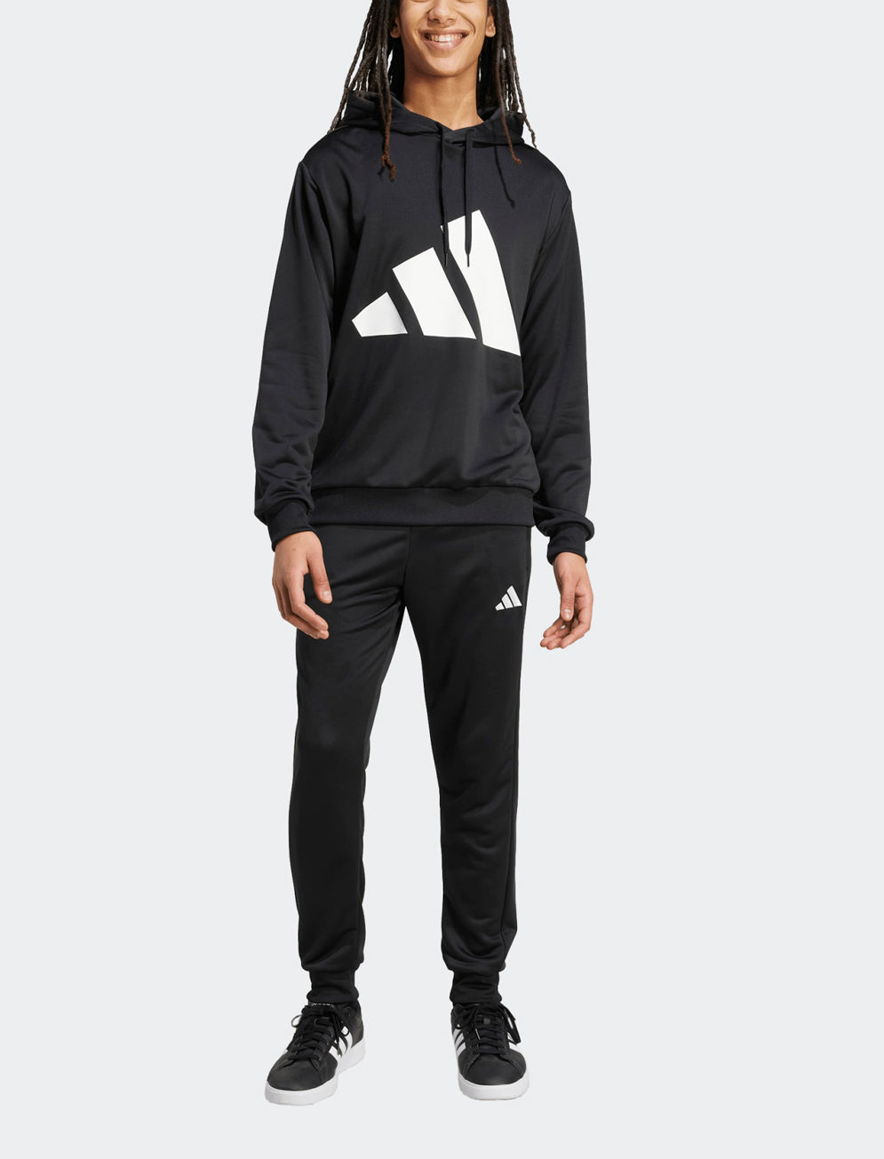 Tuta ADIDAS Big Logo French Terry JX5551 Nero Uomo