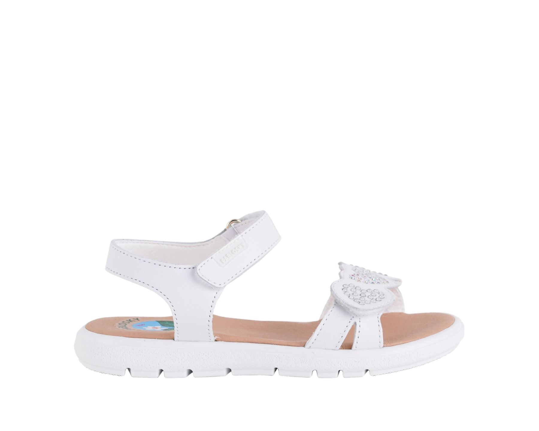 Sandalo Basso con Strass Pablosky Nacar Blanco  430300 Bambina