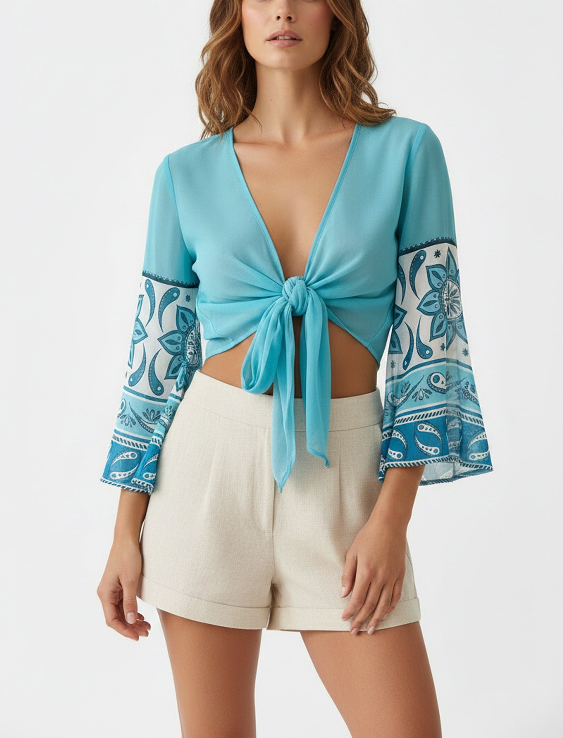 Camicia Georgette Cqraggi CQF39-42 Fantasia