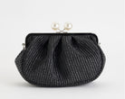 Pochette in Rafia Exe 950 black