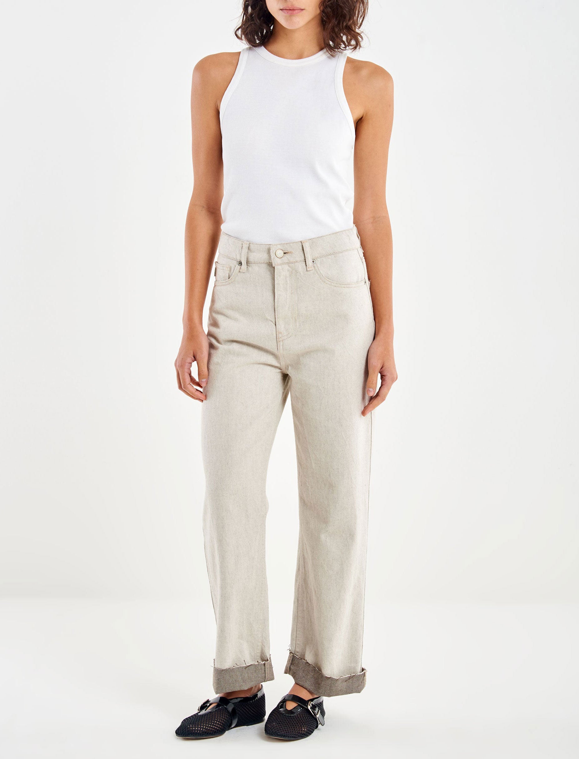 Pantalone denim Vicolo Kate DAB5074 Ghiaccio Donna