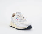 AUTRY Reelwind WWLW AN01 sneakers donna nylon bianco pelle metallizzata argento

