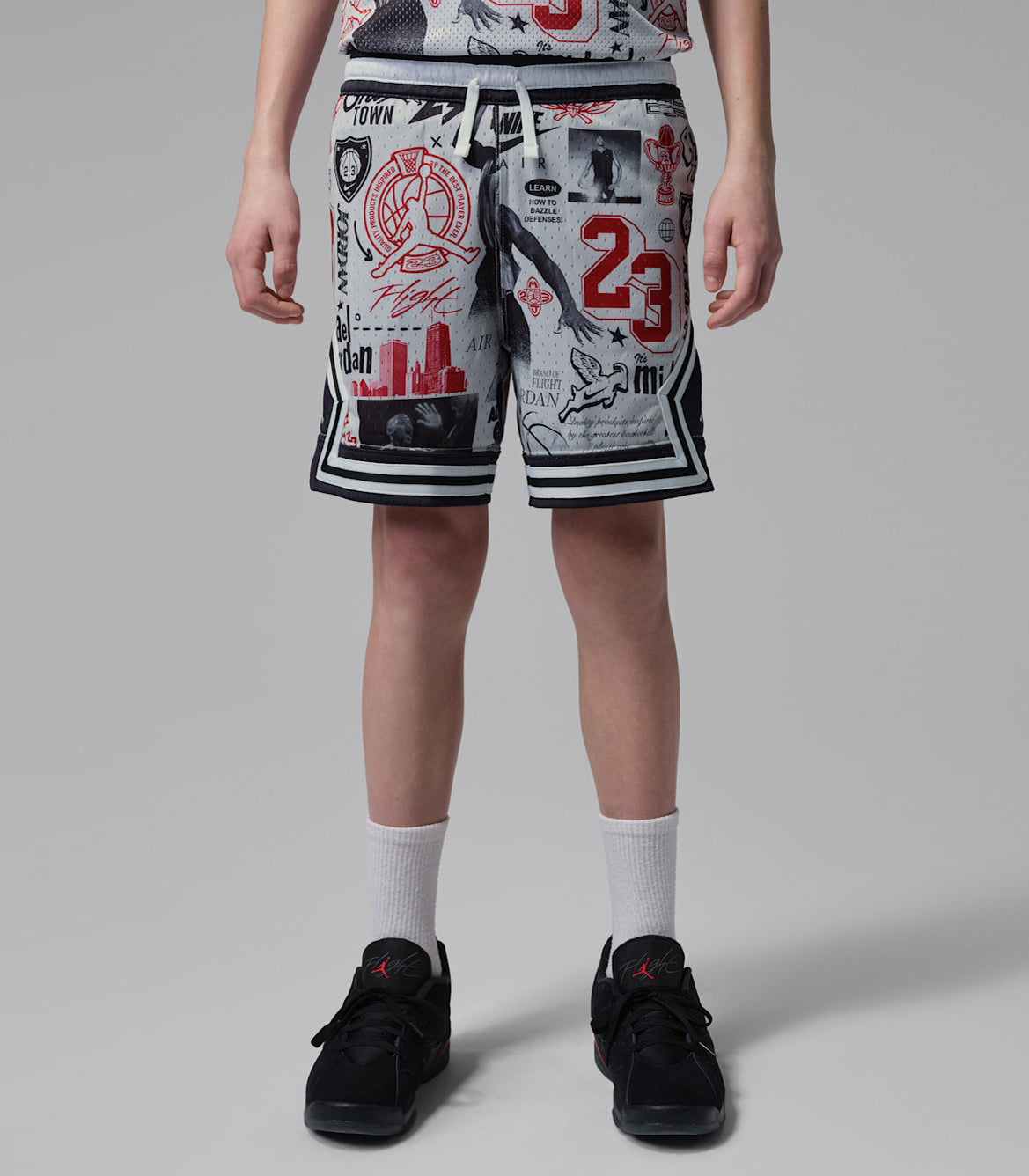 Pantaloncino Jordan Dri-Fit Printed Sport Diamond 95D429-709 Unisex bambino