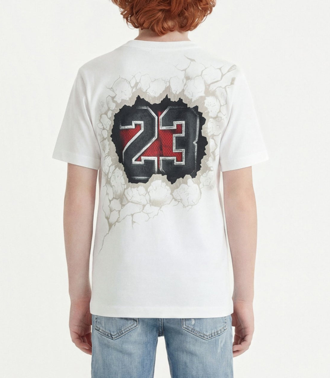 Jordan Breakthrough Jersey T-Shirt White 95F605-782 – T-shirt bambino unisex cotone poliestere