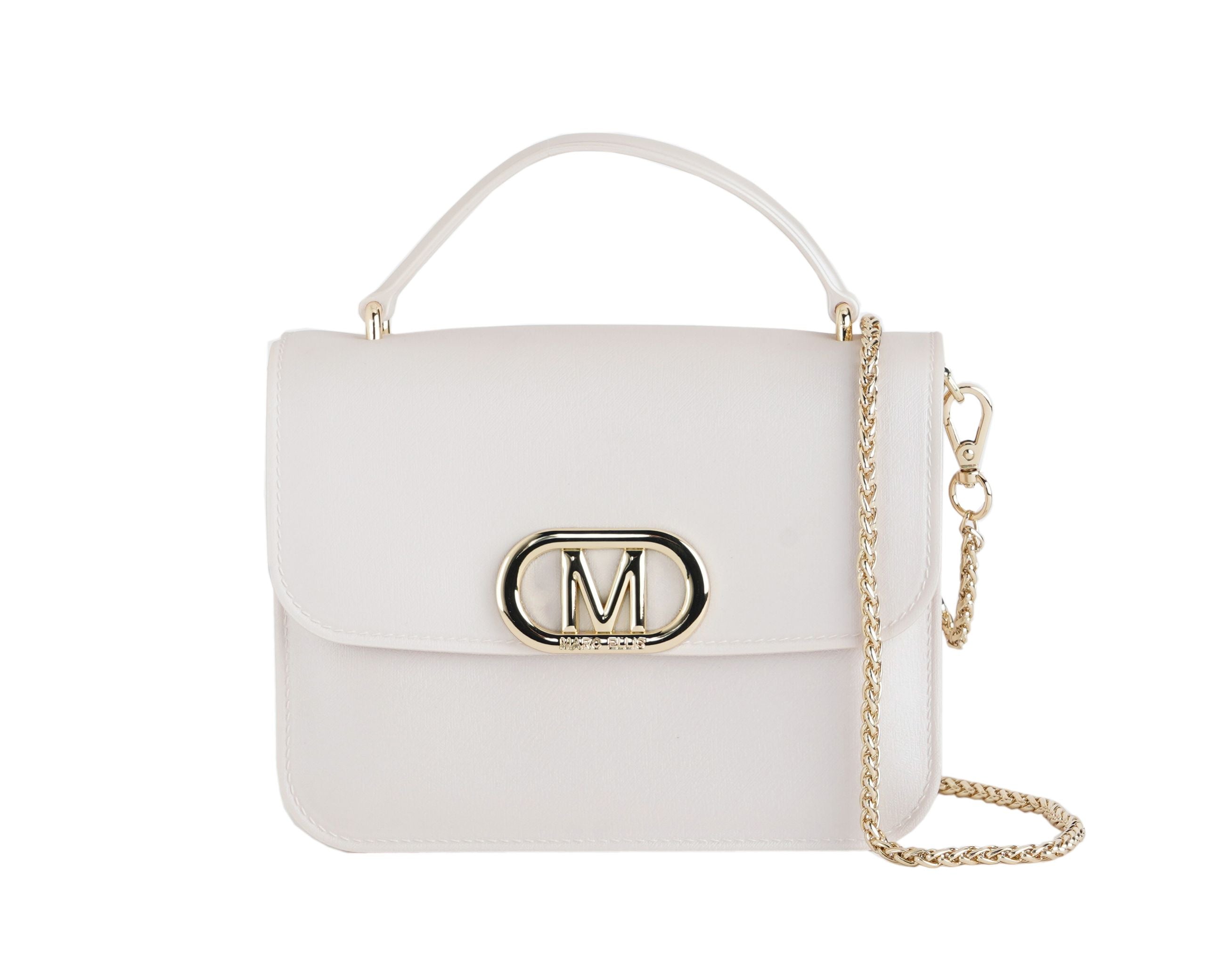 Borsa a tracolla Marc Ellis Flat Ear 26 Donna Beige Light Gold - Vista frontale