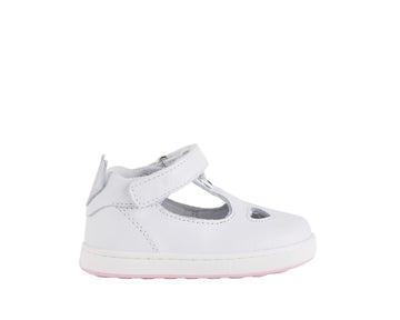 Sneakers basse Balducci bambina pelle Bianco/Argento CITA5822